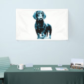 Modern teckel ontwerp spandoek (Beurs)