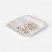 Modern Teddy Bear Waterverf baby showPaper Bord (Gebogen)