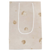 Modern teddybearwatercolor baby shower medium cadeauzakje (Achterkant)