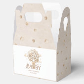 Modern teddybeer waterverf baby shower bedankdoosjes (Geopend)