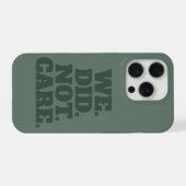 Modern Tekstverklaring | Typografie Groene Tekst iPhone Hoesje (Achterkant horizontaal)