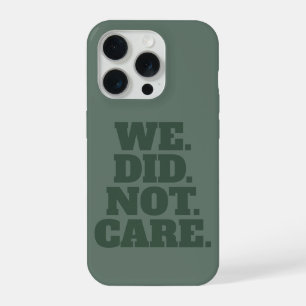Modern Tekstverklaring   Typografie Groene Tekst iPhone 15 Pro Case