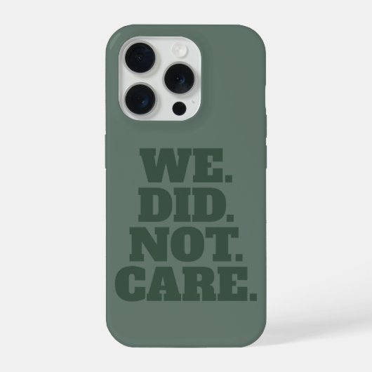 Modern Tekstverklaring | Typografie Groene Tekst iPhone Hoesje (Achterkant)