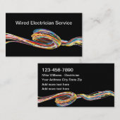 Modern telegrafeerd ontwerp van de Elektrische Die Visitekaartje (Voorkant / Achterkant)