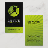 Modern Tennis Coach-Visitekaartjes Visitekaartje (Voorkant / Achterkant)