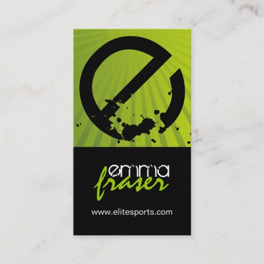 Modern Tennis Coach-Visitekaartjes Visitekaartje (Voorkant)