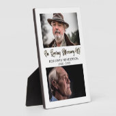 Modern Ter Gedachtenis 2 Foto Fotoplaat (Zijkant)