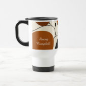 Modern Terra Cotta Abstract Silhouette Personalize Reisbeker (Links)