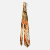 Modern Terra Cotta geometrisch Abstract Stropdas (Achterkant)