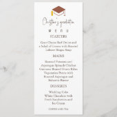 Modern Terracotta Achtergrond Afstuderen Menu (Voorkant)