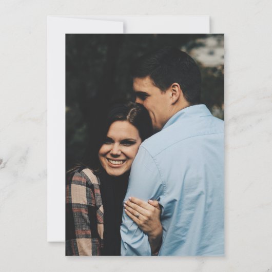 Modern Terracotta Arch Photo Wedding Save The Date (Achterkant)