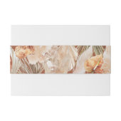 modern terracotta boheiengras botanisch uitnodigingen wikkel (Achterkant Voorbeeld)