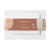 modern terracotta boheiengras botanisch uitnodigingen wikkel (Voorkant Voorbeeld)