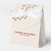 Modern Terracotta Burnt Sinaasappel Boho Wedding Bedankdoosjes (Voorkant Zijde)