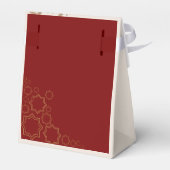 Modern Terracotta Burnt Sinaasappel Boho Wedding Bedankdoosjes (Achterkant)