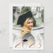 Modern Terracotta Calligraphy Muslim Afstuderen Kaart (Achterkant)