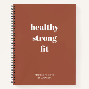 Modern Terracotta Dieet Journal Fitness Recepten Notitieboek