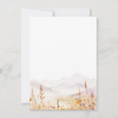 Modern Terracotta Fall Wedding QR Code Details Notitiekaartje (Achterkant)