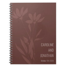 Modern Terracotta Floral Line Art Wedding Custom