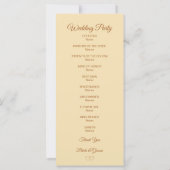 Modern Terracotta Floral Wedding-programma (Achterkant)