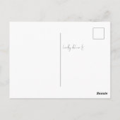 Modern Terracotta Florals Love Bedankt Wedding Briefkaart (Achterkant)