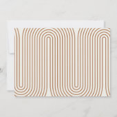 Modern terracotta geometrisch 2 foto-afstuderen aankondiging (Achterkant)