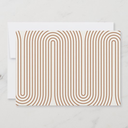 Modern terracotta geometrisch 2 foto-afstuderen aankondiging (Achterkant)