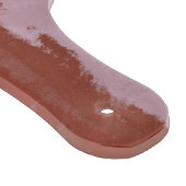 Modern terracotta monogram snijplank (Hoek)