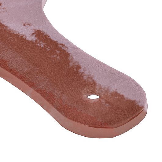 Modern terracotta monogram snijplank (Hoek)