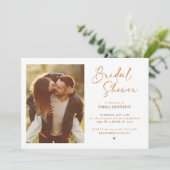 Modern Terracotta Mrs Photo Vrijgezellenfeest Kaart (Staand voorkant)