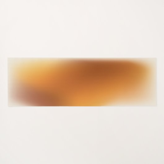 Modern Terracotta Ombre Gradient Mongram Script Yogamat (Achterkant (horizontaal))