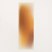 Modern Terracotta Ombre Gradient Mongram Script Yogamat (Achterkant)