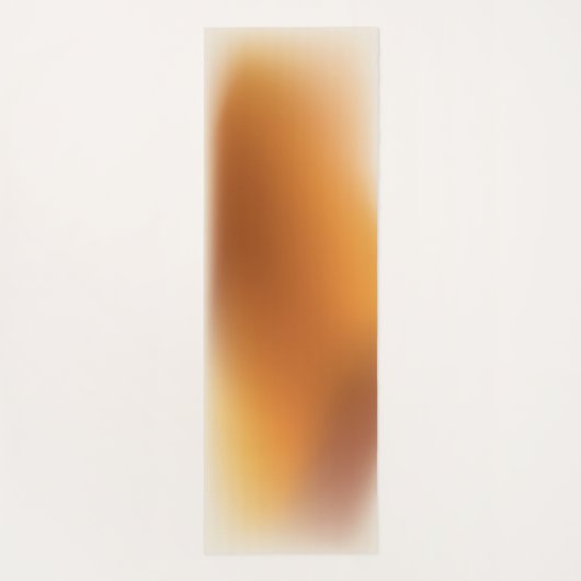 Modern Terracotta Ombre Gradient Mongram Script Yogamat (Achterkant)