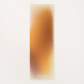Modern Terracotta Oranje Ombre Gradient Fitness Yogamat (Voorkant)