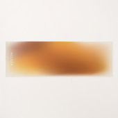 Modern Terracotta Oranje Ombre Gradient Fitness Yogamat (Voorkant (horizontaal))