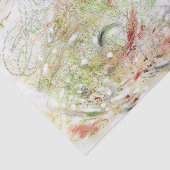 Modern terracotta patroon Abstract weefselpapier Tissuepapier (Detail)