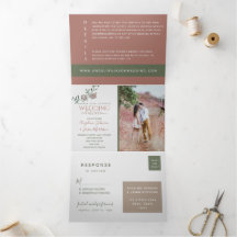 Modern Terracotta Photo Wedding