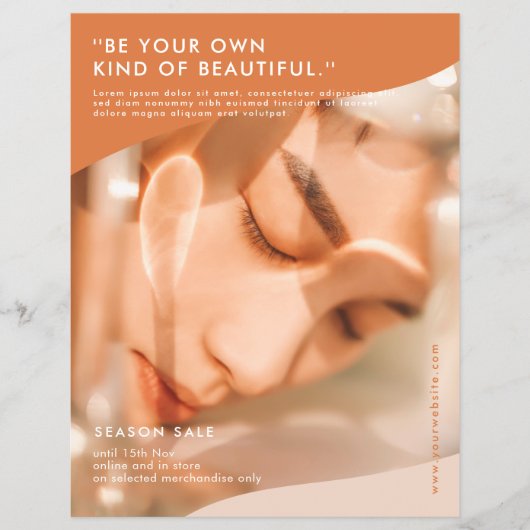 Modern Terracotta & Pink Business Flyer (Voorkant)