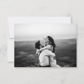 Modern Terracotta Script Calligraphy Wedding Bedankkaart (Achterkant)