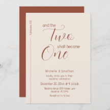 Modern Terracotta Script Christelijk Bijbelhuwelij