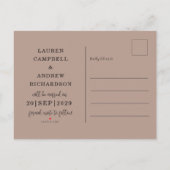 Modern Terracotta sparen het Manuscript van de Dat Aankondigingskaart (Achterkant)