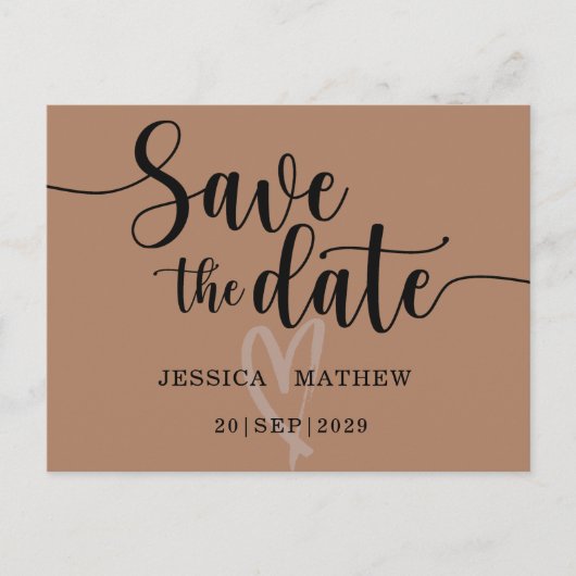 Modern Terracotta sparen het Manuscript van de Dat Aankondigingskaart (Voorkant)