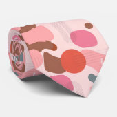 Modern Terracotta Stropdas (Opgerold)