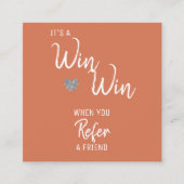 Modern Terracotta Verwijs een Kaart van de Verwijz (Voorkant)