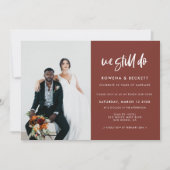 Modern terracotta We maken nog steeds foto van Vow Kaart (Voorkant)