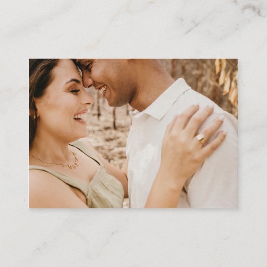 Modern Terracotta Wedding Enclosure Kaart (Achterkant)