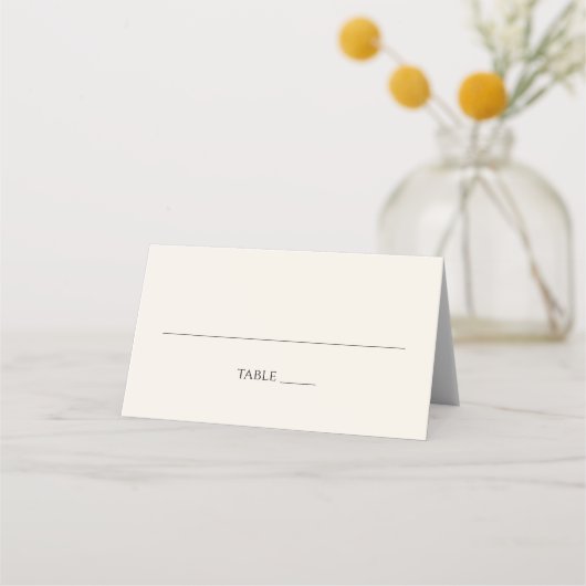 Modern Terracotta Wedding Plaatskaartje (Voorkant)