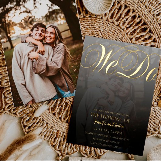 Modern terrarium folie voor gevlekte fotobruiloft uitnodiging