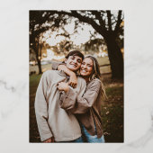 Modern terrarium folie voor gevlekte fotobruiloft uitnodiging (Achterkant)