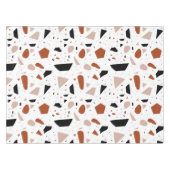 Modern Terrazzo geometrisch Abstract Boho tafelkle Tafelkleed (Voorkant (Horizontaal))